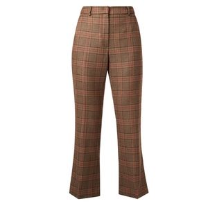 MaxMara Plaid Wool Trousers Size 12 (Ready Wear MaxMara Weekend)